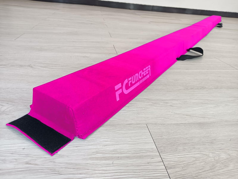 FC FUNCHEER 6FT/9FT Folding Balance Beam for Kids ages 3-39- Foldable Gymnastics Floor Beam,Anti-Slip ,Carrying Bag, Faux Suede Covered,EVA foam,Gymnastics Equipment for Kids Training At Home,School,Gym Center - Image 5